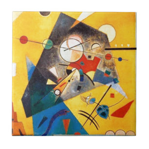 Kandinsky Quiet Harmony Abstract Art Tile