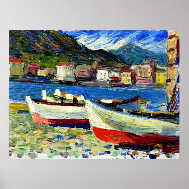 Kandinsky - Rapallo Boats Poster (Front)