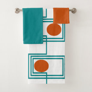 Kandinsky Rectangles with Ovals Bath Towel Set