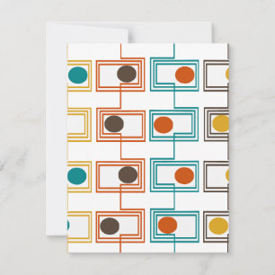 Kandinsky Rectangles with Ovals Card