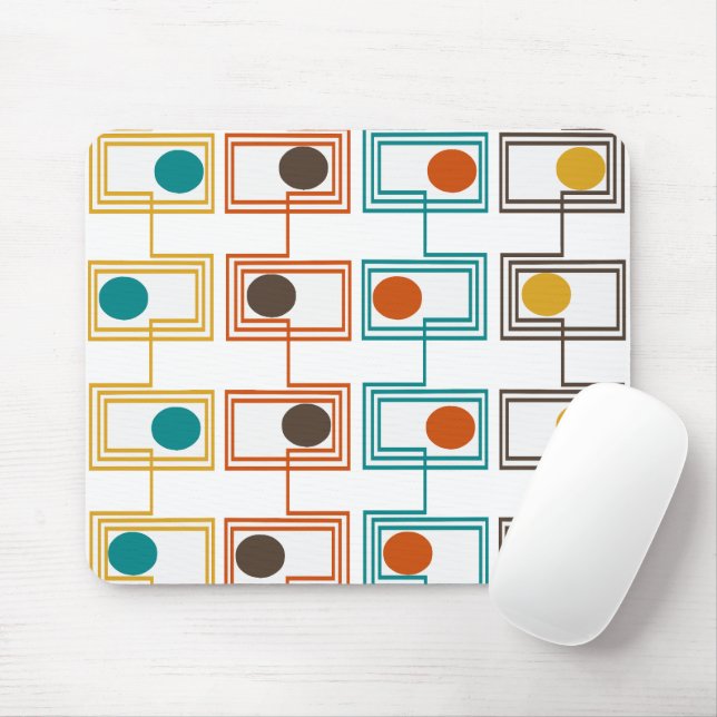 Kandinsky Rectangles with Ovals  Mouse Pad (With Mouse)