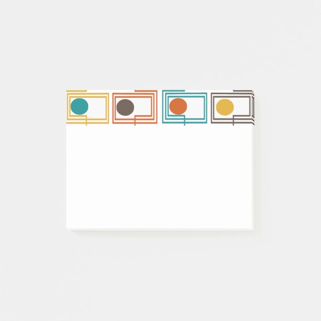 Kandinsky Rectangles with Ovals  Post-it Notes (Front)
