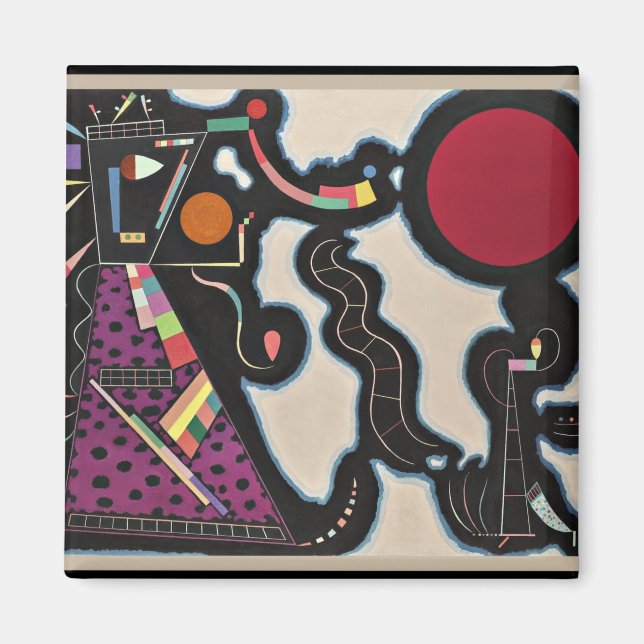 Kandinsky - Red Circle Magnet (Front)