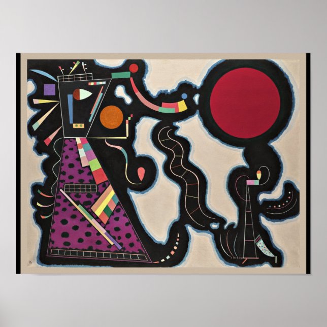 Kandinsky - Red Circle Poster (Front)