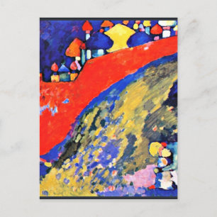 Kandinsky - Red Wall Destiny  Postcard