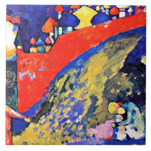 Kandinsky - Red Wall Destiny Tile
