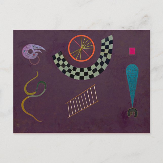 Kandinsky - Ribbon and Squares Postcard (Front)