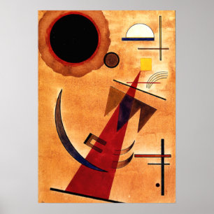 Kandinsky - Rot in Spitzform, 1925 Poster