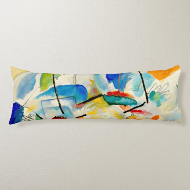 Kandinsky Sea Battle 1913 Body Cushion (Front)