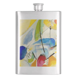 Kandinsky Sea Battle 1913 Hip Flask