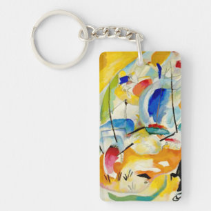 Kandinsky Sea Battle 1913 Key Ring