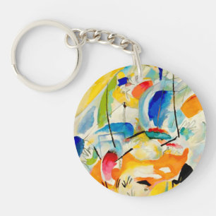 Kandinsky Sea Battle 1913 Key Ring