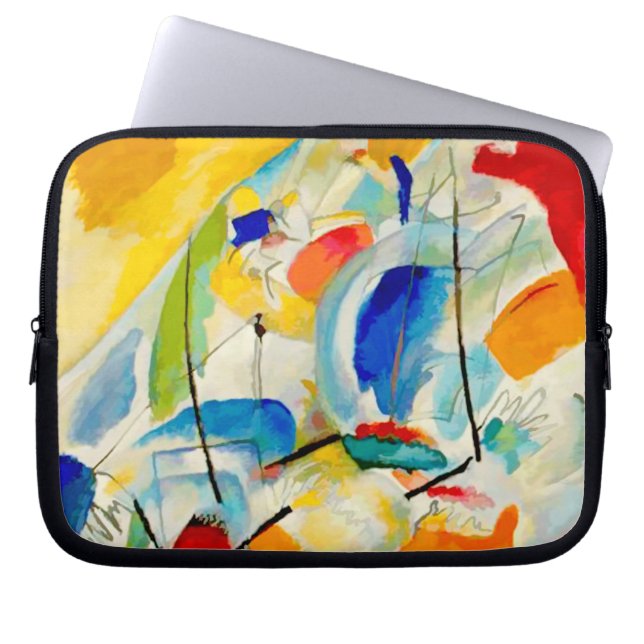 Kandinsky Sea Battle 1913 Laptop Sleeve (Front)