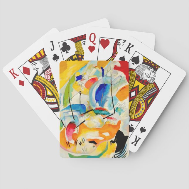 Kandinsky Sea Battle 1913 Playing Cards (Back)