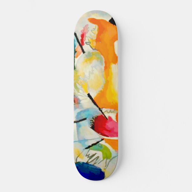 Kandinsky Sea Battle 1913 Skateboard (Front)