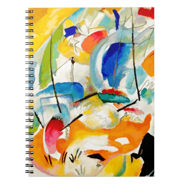 Kandinsky Sea Battle 1913 Spiral Notebook (Front)