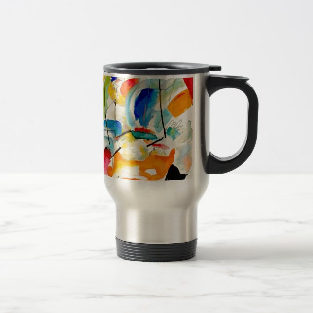 Kandinsky Sea Battle 1913 Travel Mug (Right)
