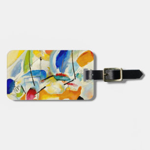 Kandinsky Sea Battle Painting 1913 Luggage Tag
