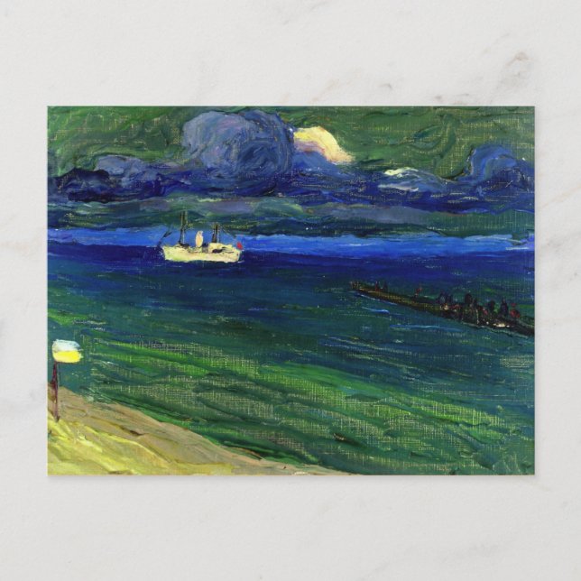 Kandinsky - Seascape with Steamer Postcard (Front)
