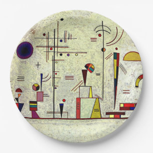 Kandinsky - Serious-Fun, abstract art, Paper Plate