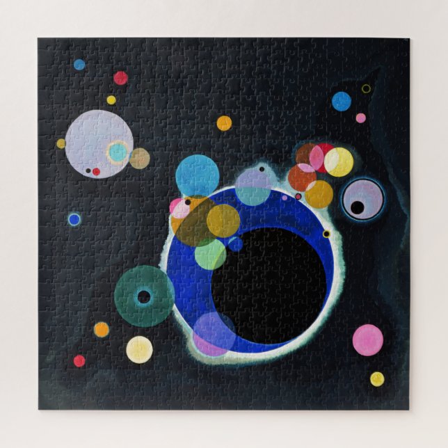 Kandinsky Several Circles Abstract Art Painting Jigsaw Puzzle (Vertical)