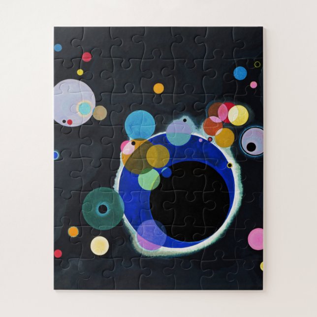 Kandinsky Several Circles Abstract Art Painting Jigsaw Puzzle (Vertical)