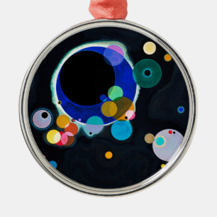 Kandinsky Several Circles Abstract Metal Tree Decoration