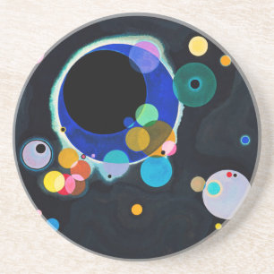 Kandinsky Several Circles Artwork Coaster