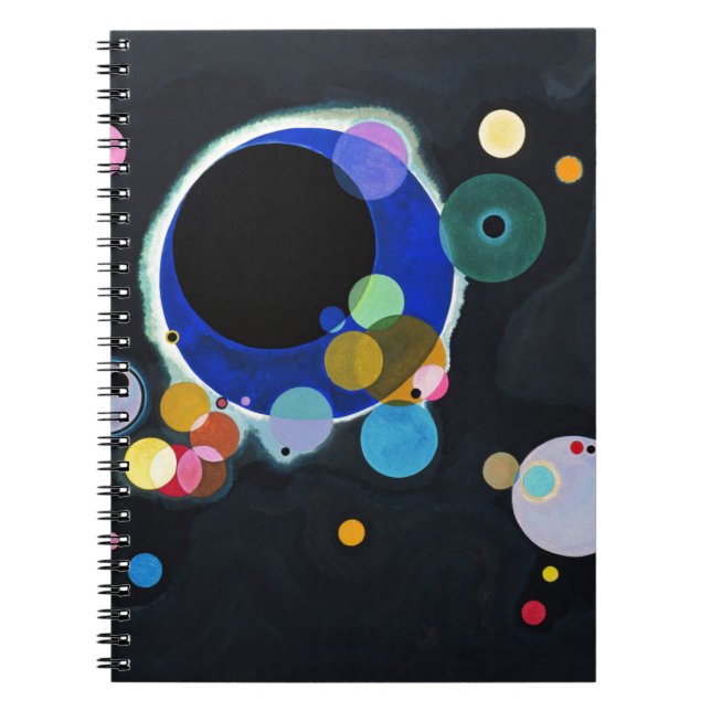 Kandinsky Several Circles Artwork Spiral Notebook (Front)