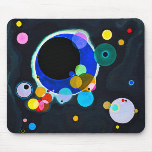Kandinsky Several Circles Mouse Pad