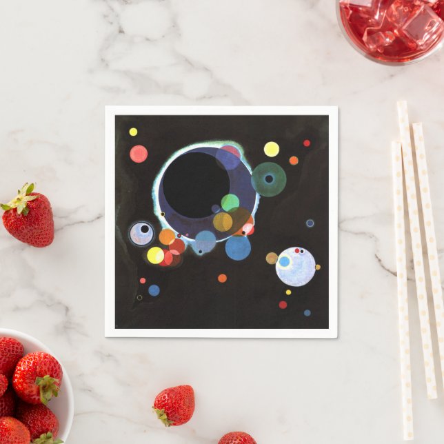 Kandinsky - Several Circles Napkin (Insitu)