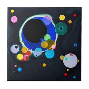 Kandinsky Several Circles Tile