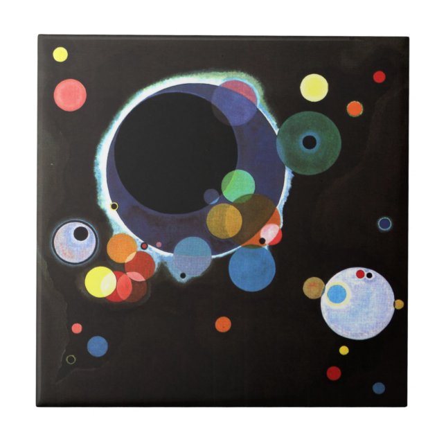 Kandinsky - Several Circles Tile (Front)