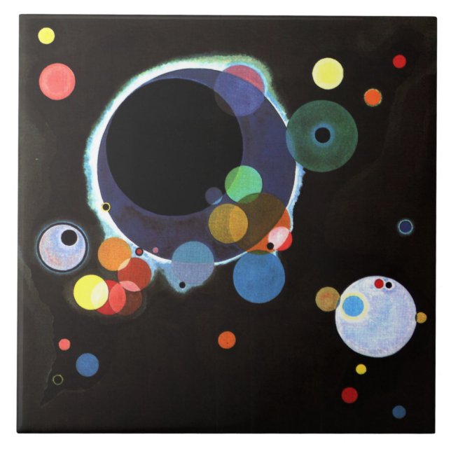Kandinsky - Several Circles Tile (Front)