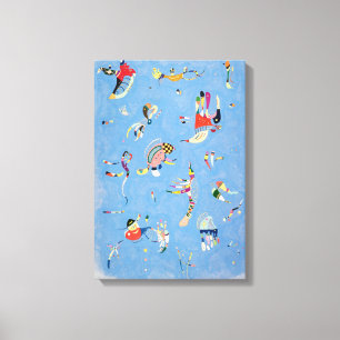 Kandinsky Sky Blue Canvas Print