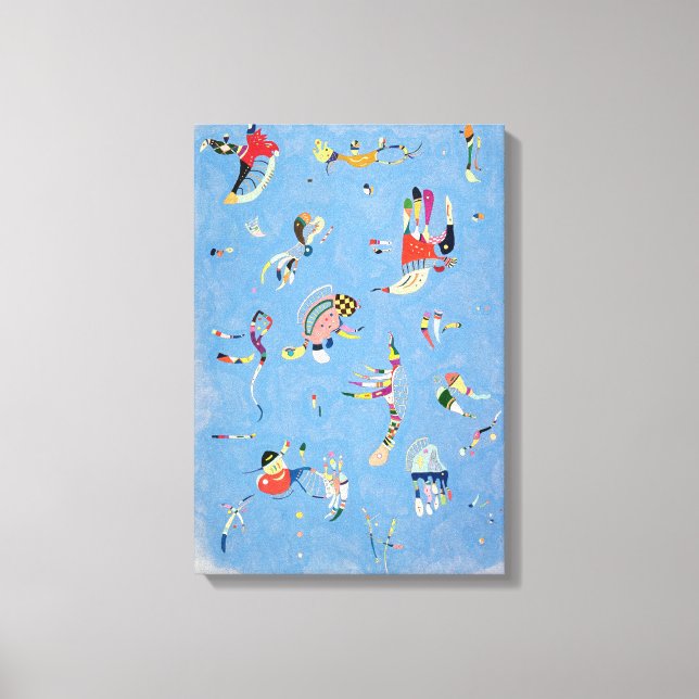 Kandinsky Sky Blue Canvas Print (Front)