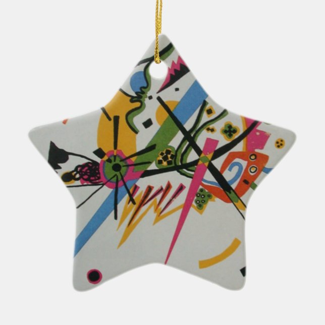 Kandinsky Small Worlds Kleine Welts I Ceramic Tree Decoration (Front)