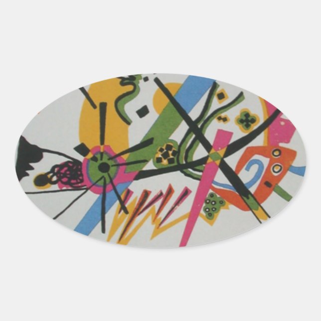 Kandinsky Small Worlds Kleine Welts I Oval Sticker (Front)