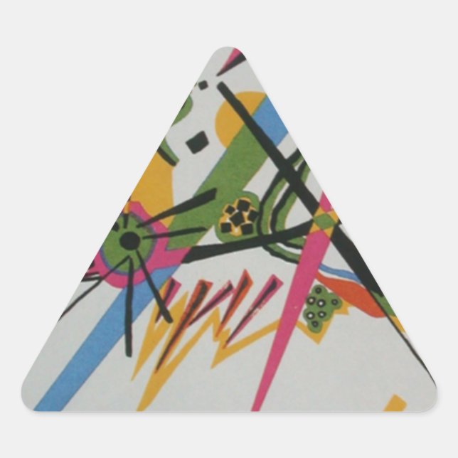 Kandinsky Small Worlds Kleine Welts I Triangle Sticker (Front)