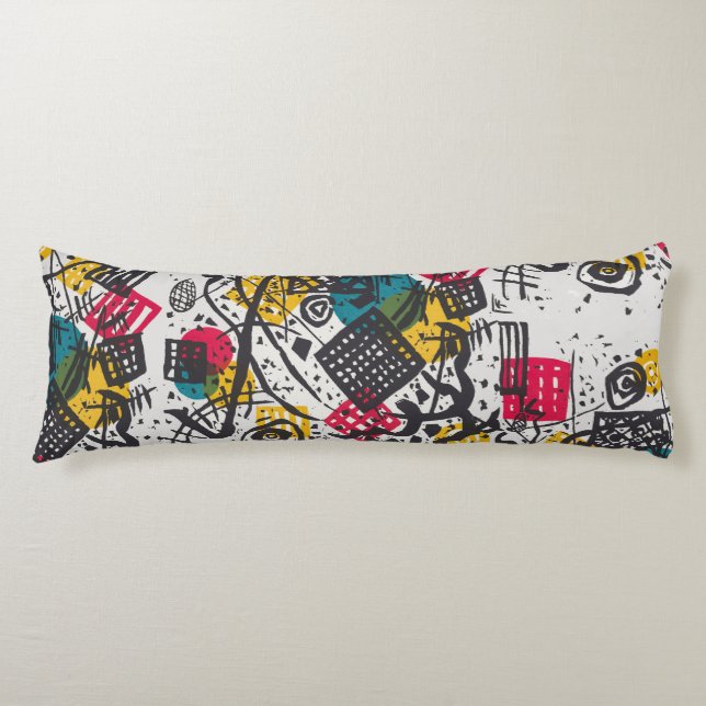 Kandinsky Small Worlds V Abstract Classic Body Cushion (Front)