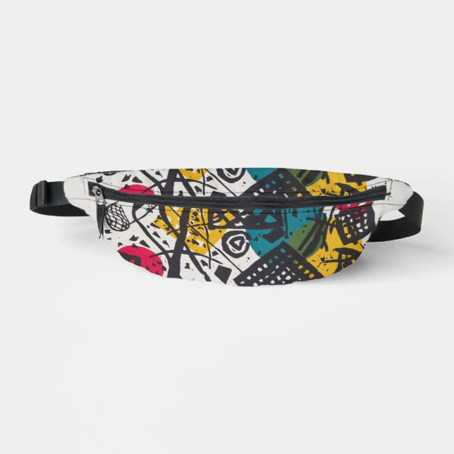 Kandinsky Small Worlds V Abstract Classic Bum Bags (Front)