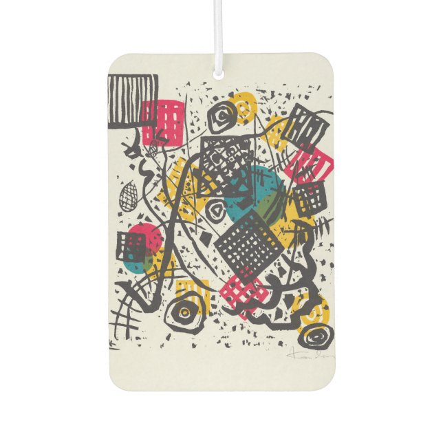 Kandinsky Small Worlds V Abstract Classic Car Air Freshener (Front)