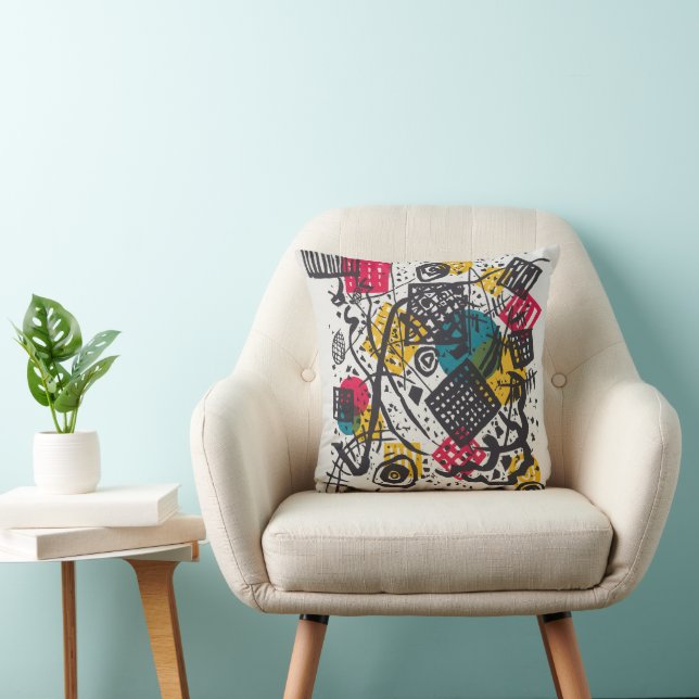 Kandinsky Small Worlds V Abstract Classic Cushion (Chair)