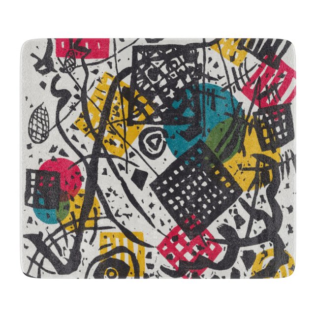 Kandinsky Small Worlds V Abstract Classic Cutting Board (Front)
