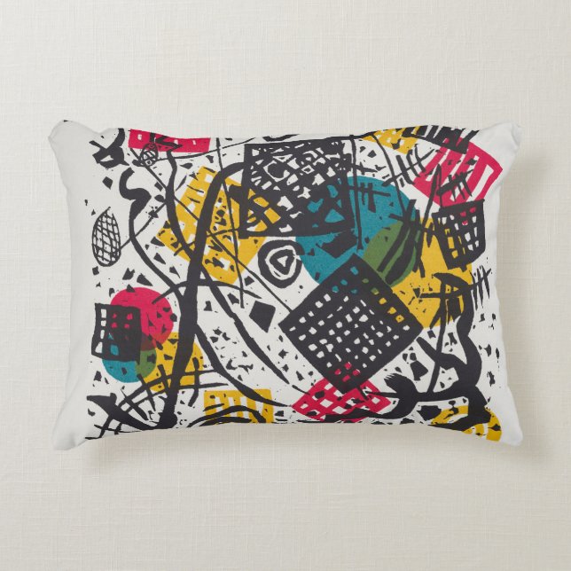 Kandinsky Small Worlds V Abstract Classic Decorative Cushion (Front)