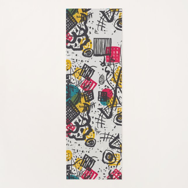 Kandinsky Small Worlds V Abstract Classic Yoga Mat (Front)