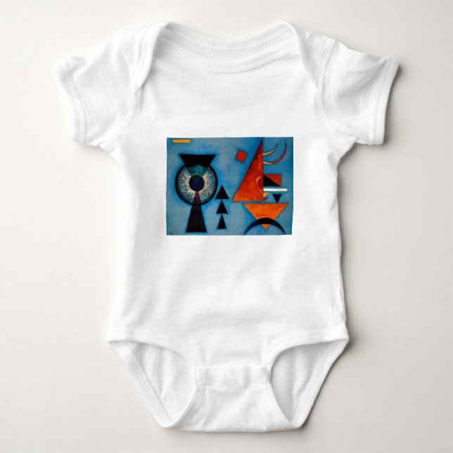 Kandinsky Soft Hard Abstract Baby Bodysuit (Front)