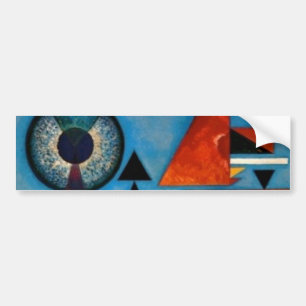 Kandinsky Soft Hard Abstract Bumper Sticker