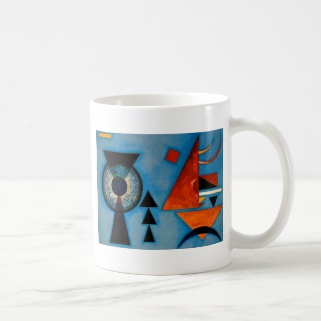 Kandinsky Soft Hard Abstract Coffee Mug (Right)