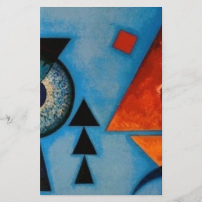 Kandinsky Soft Hard Abstract Stationery (Front)